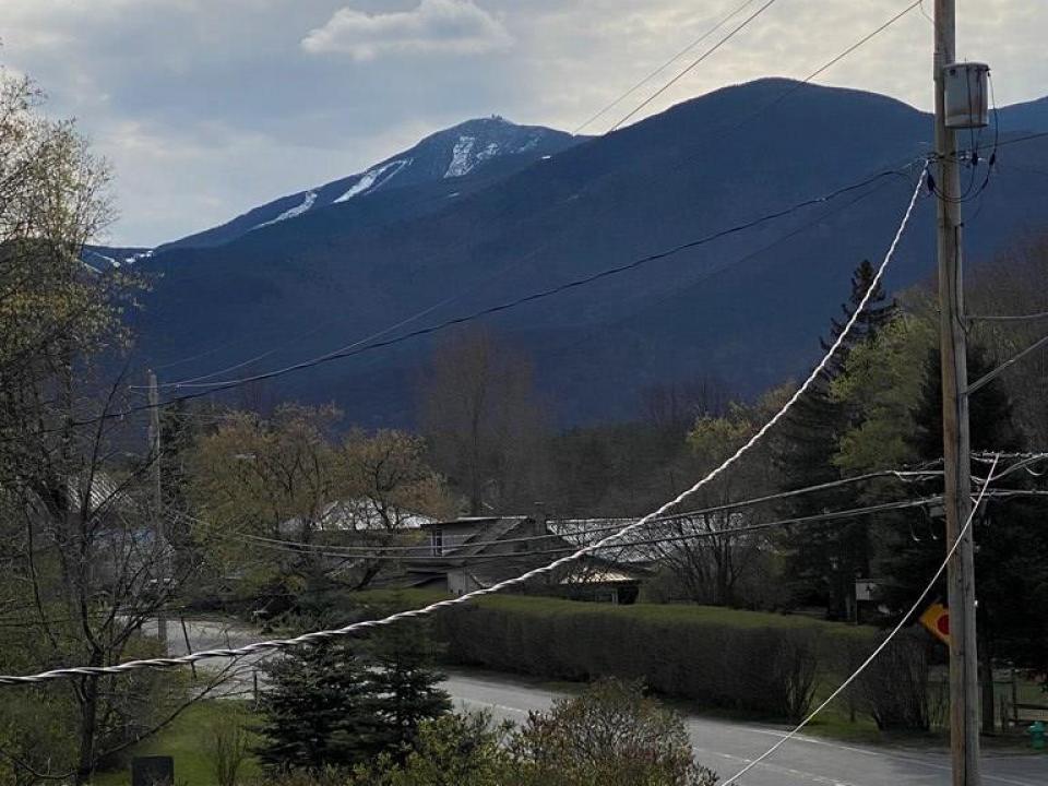 view of Whiteface Mt from upstairs porch