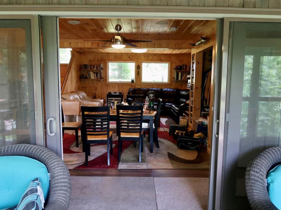 into living room