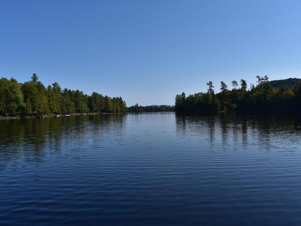 View towards outlet