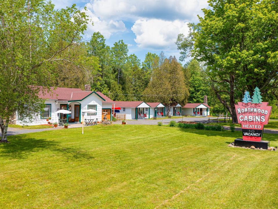Northwood Cabins - aerial of east side c Northwood Cabins - aerial of east side c