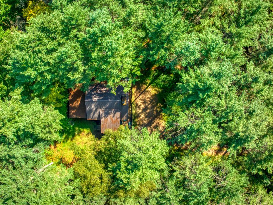 from above