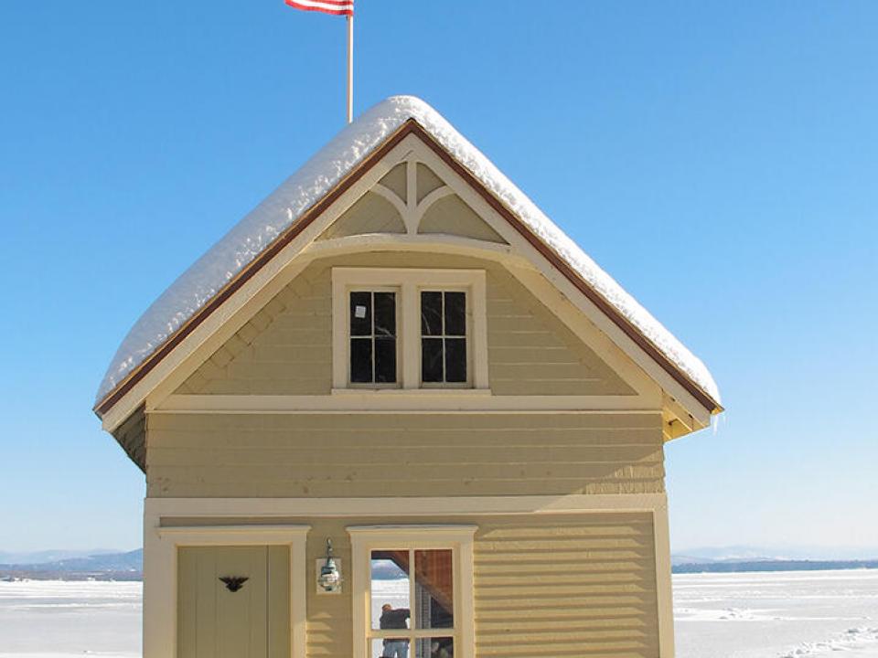 Boathouse in Winter