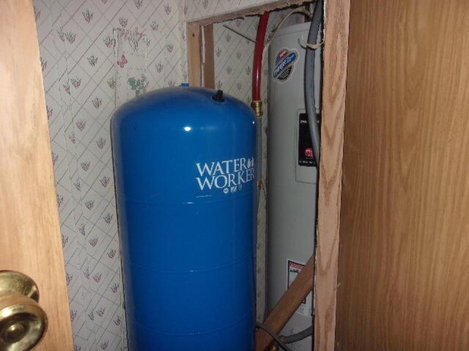 Newer Pressure Tank and Water Heater