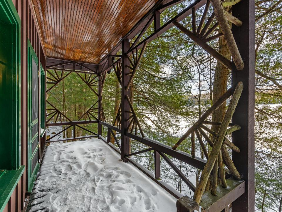 Birch Cabin Porch