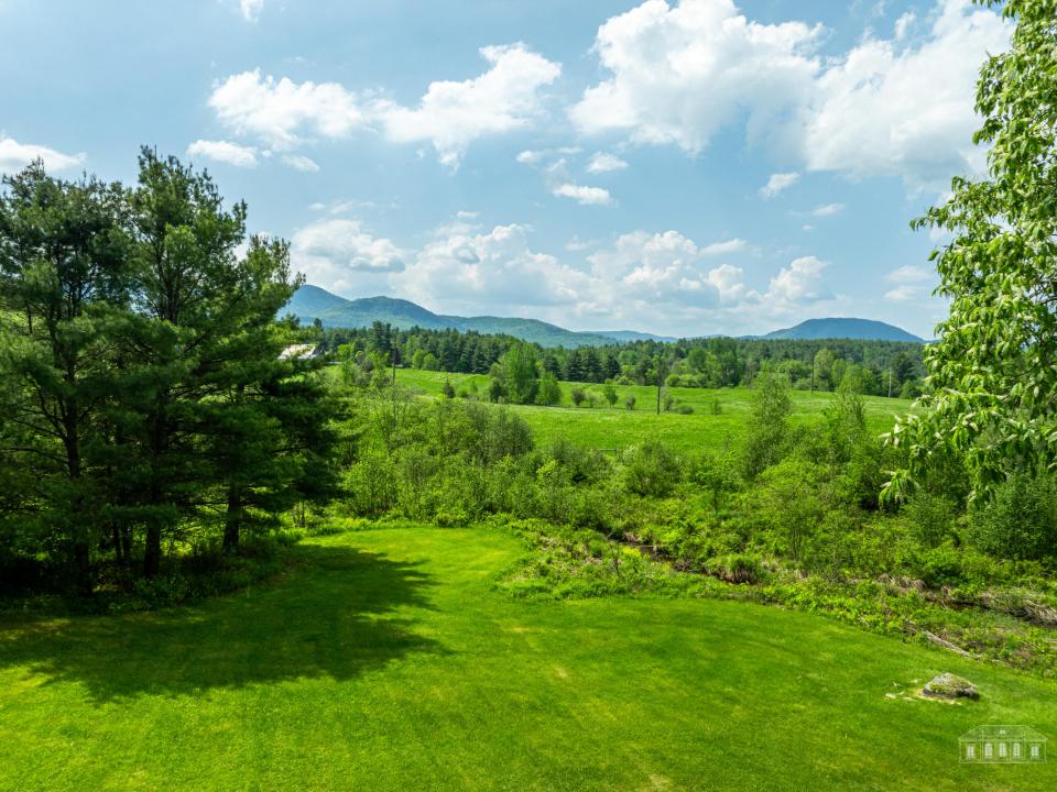 Mountain views from side yard