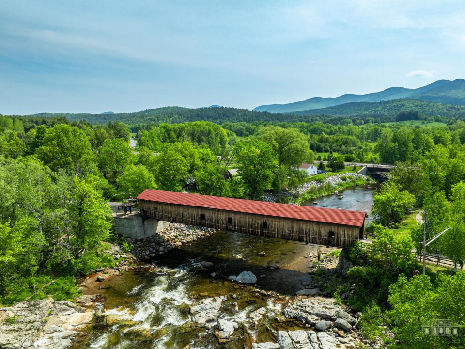 Jay Covered Bridge about a mile away