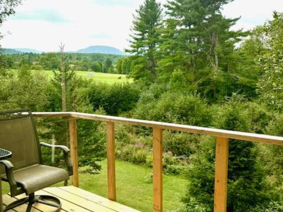 Balcony off upstairs bedroom