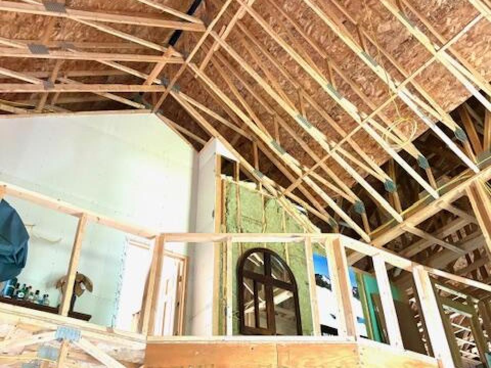 Upstairs ceiling