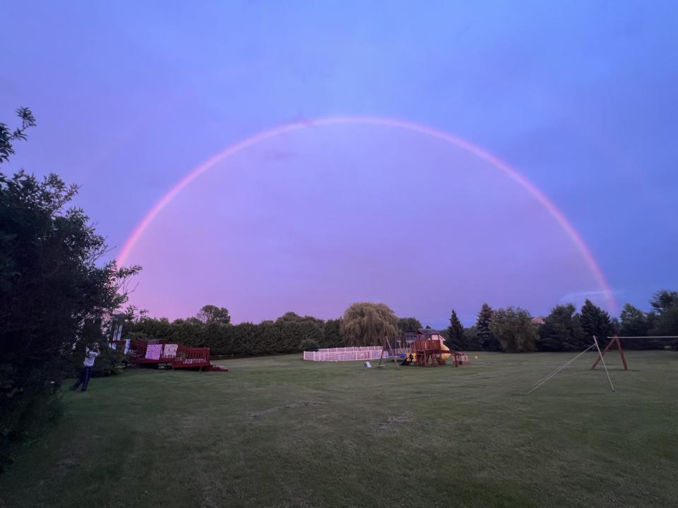 Rainbow over Backyard