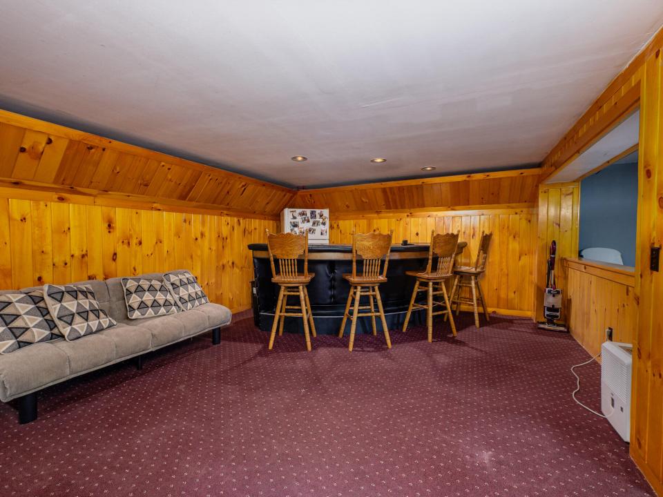 Finished Basement Bar Area