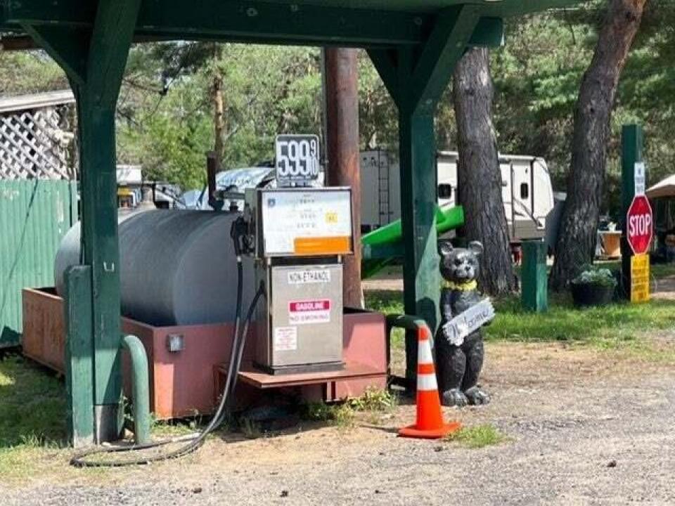Charlies Inn - gas pump