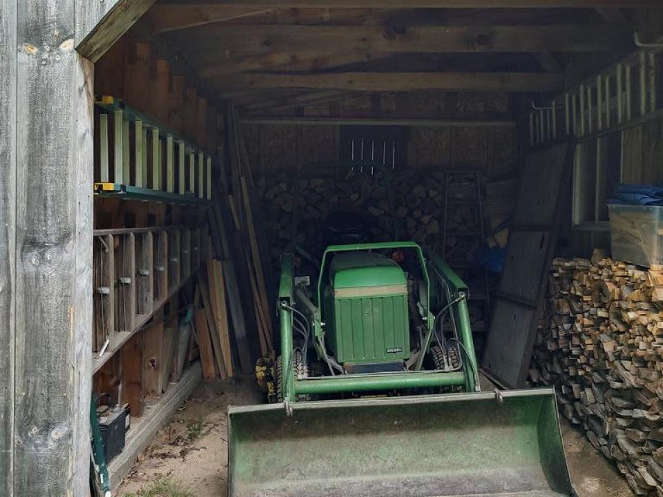 Tractor Storage Are Behind Workshop