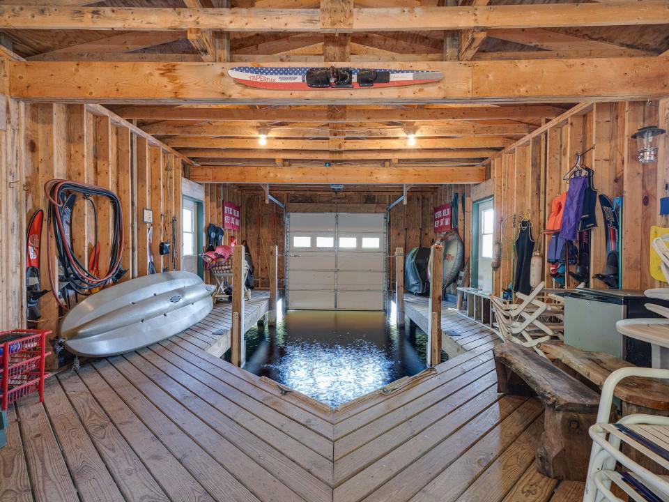 Boathouse interior