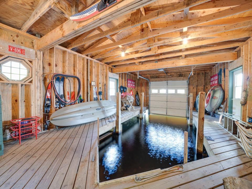 Boathouse interior