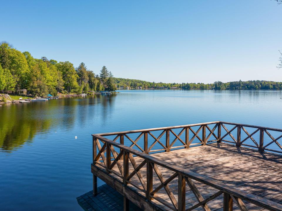 Sundeck above boathouse