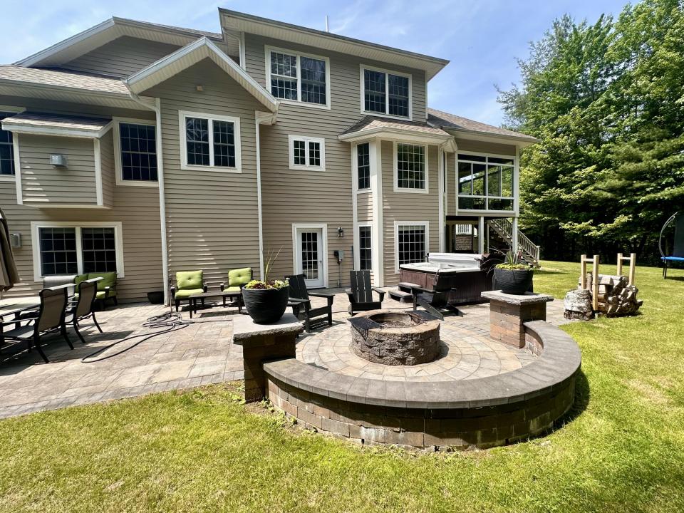 Landscaped patio