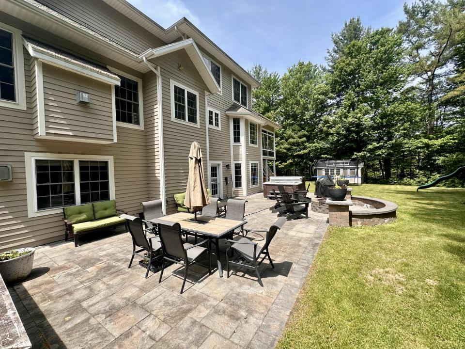 Landscaped patio