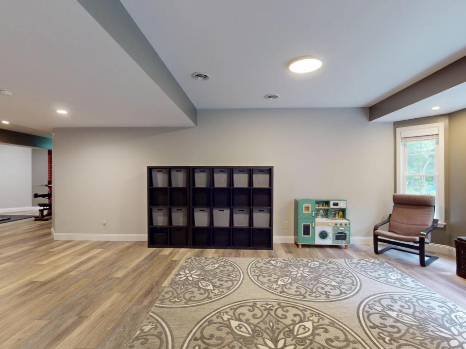Finished basement space