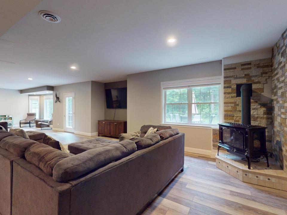 Family Room Gas woodstove