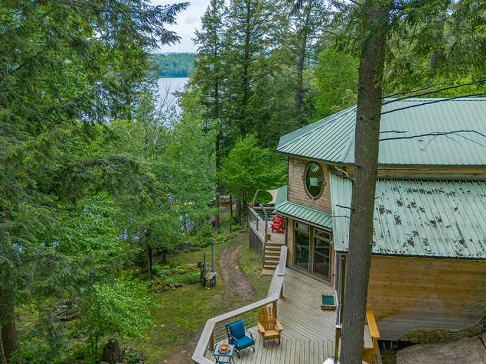 CampBassRockOnTupperLake_A_MH_To_Lake