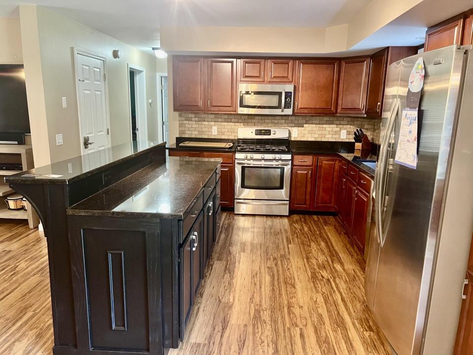 kitchen from dining area