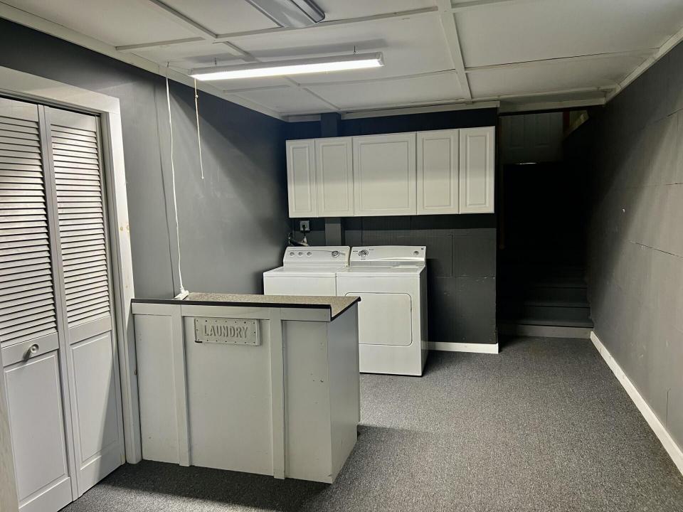 laundry in basement