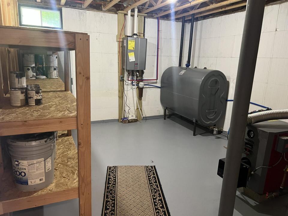 Utility area in basement