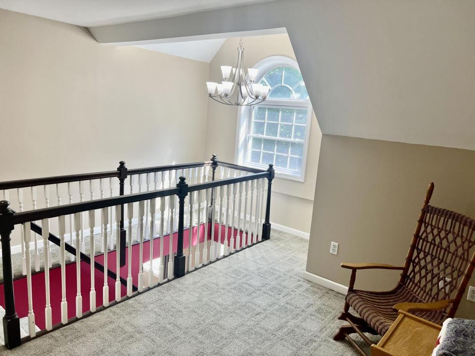 top of stairs