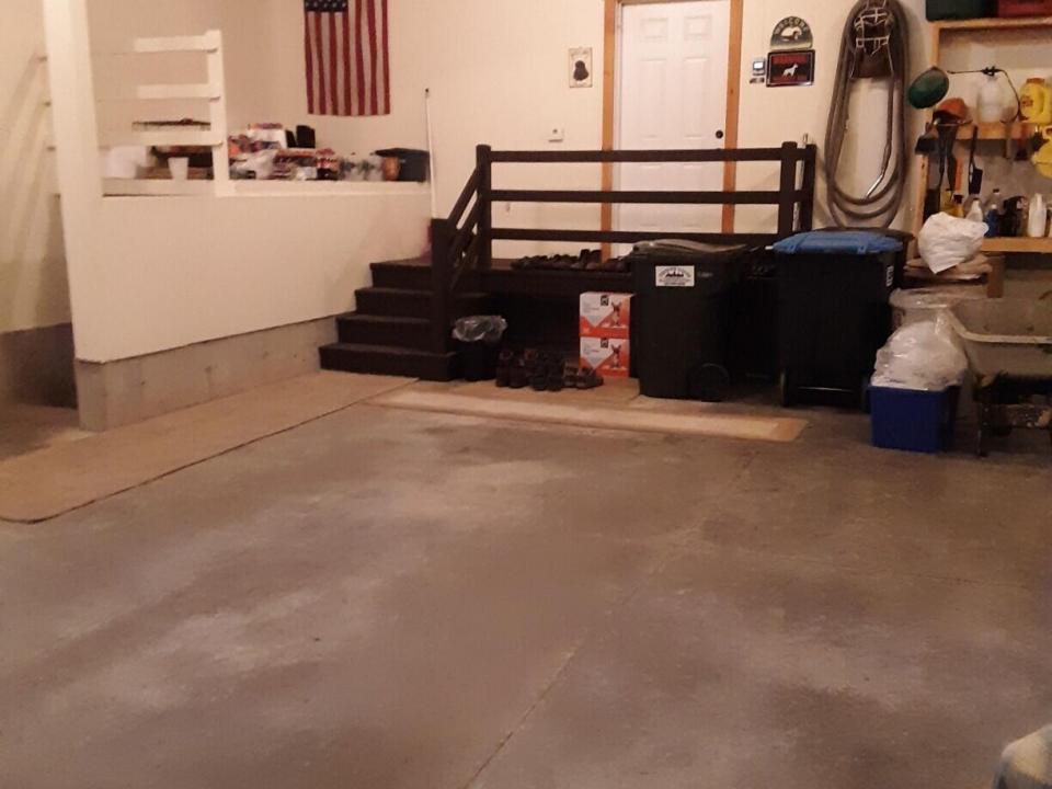 3 car garage.  entry into home