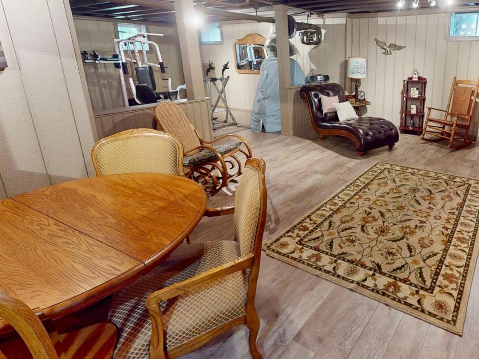 finished basement.den with sitting  and