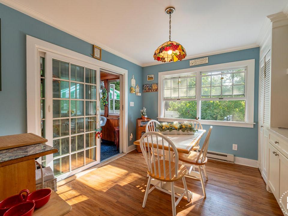 SaranacLakeHomeOnSlater_BreakfastTable
