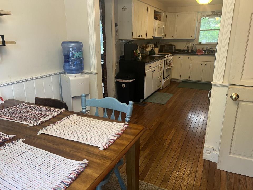 kitchen from dining area