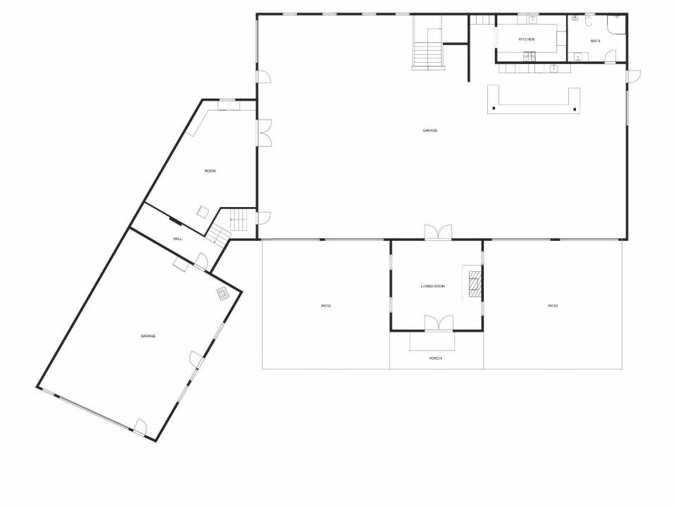 The Showroom first floor and attached garage