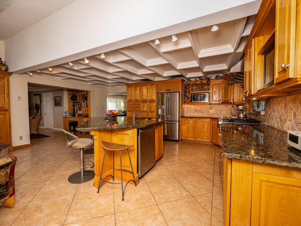 Kitchen from garage/back entry