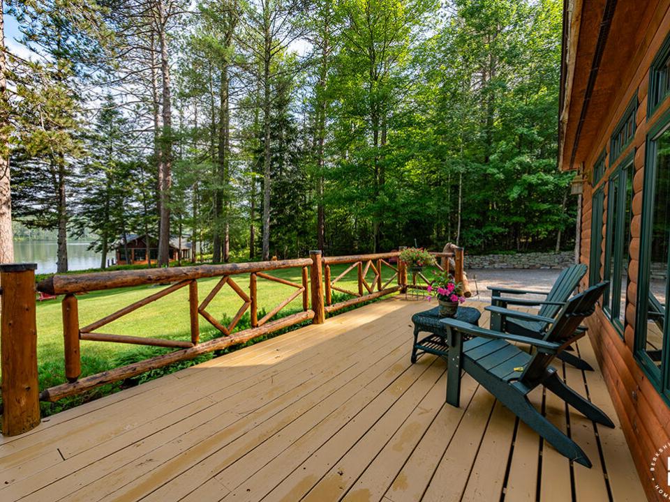 AdirondackHomeOnRainbowLake_Deck_Side