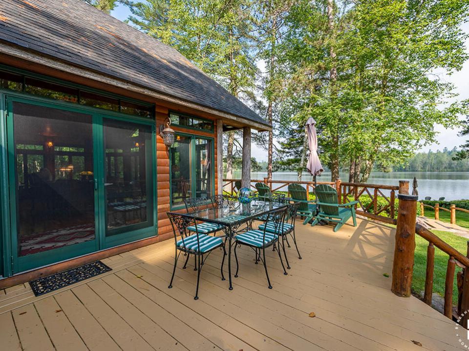 AdirondackHomeOnRainbowLake_Deck_Table