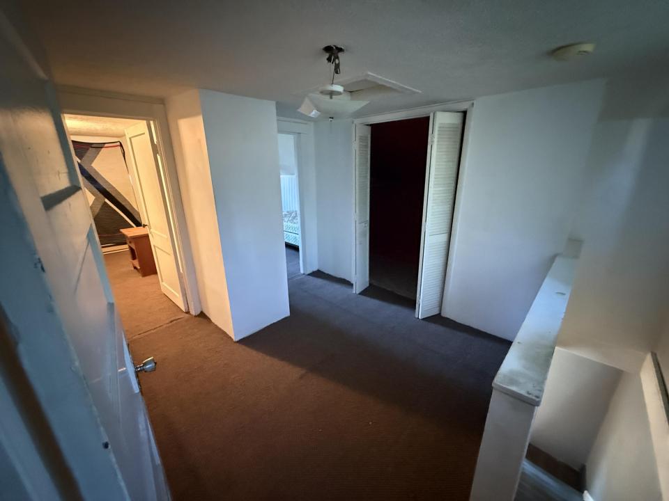 top of stairs