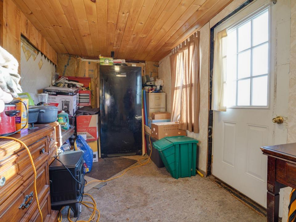 Back inside porch