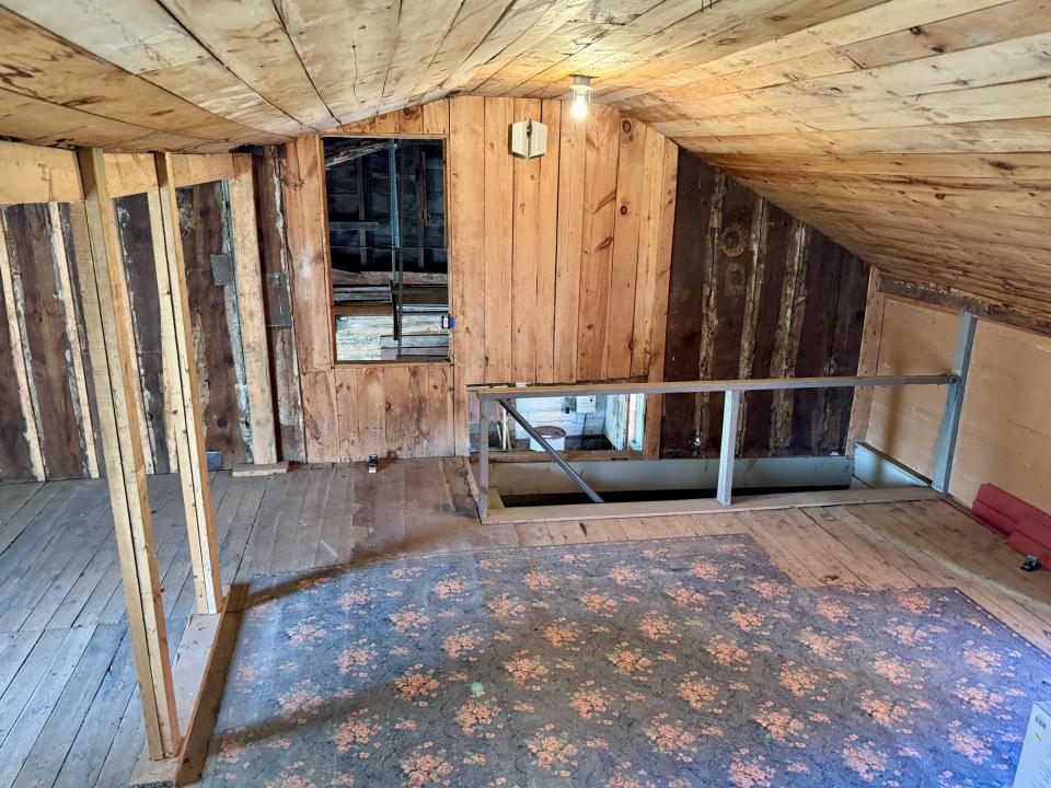 Unfinished storage area