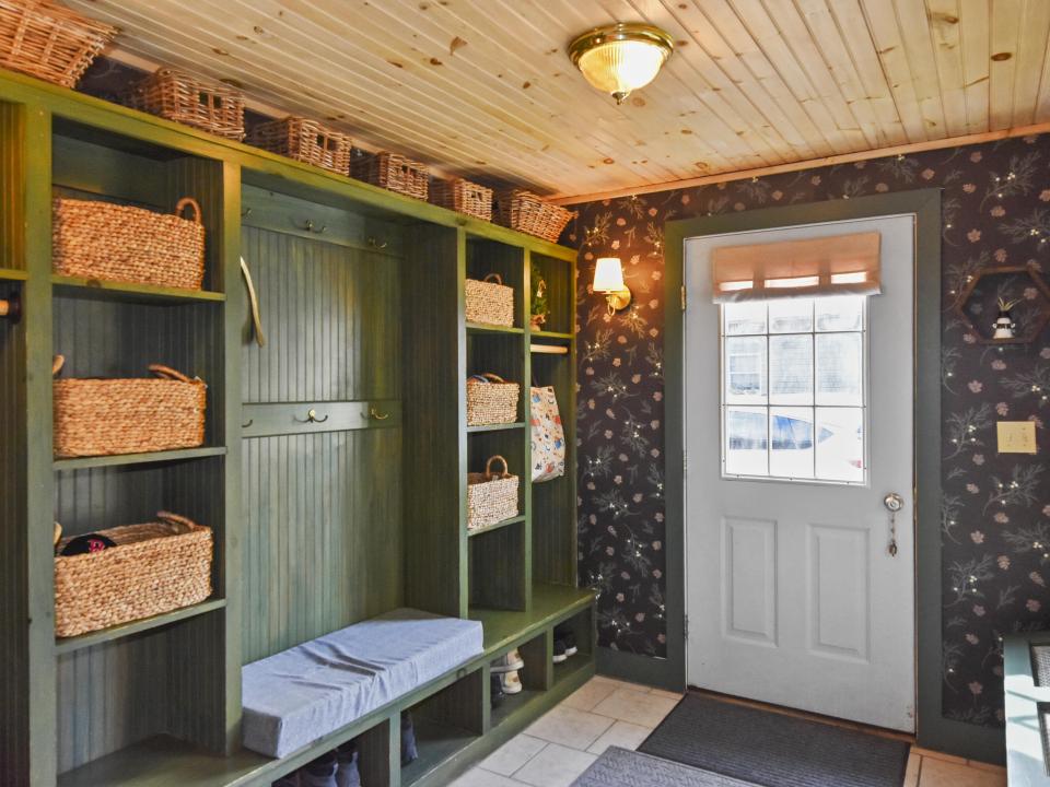 Entry Area from Driveway with storage