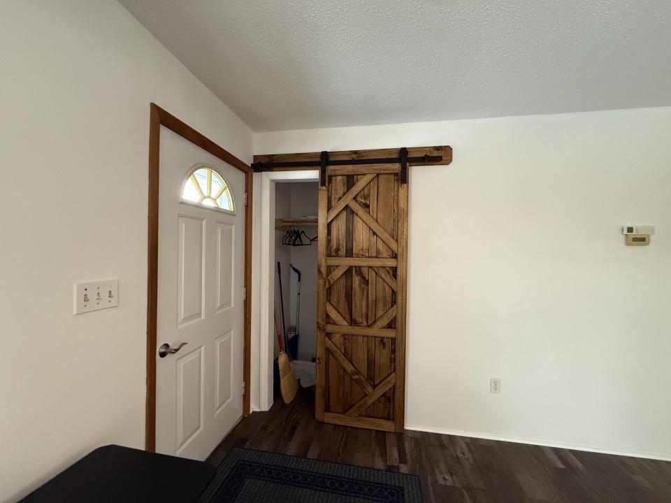 Front door with closet