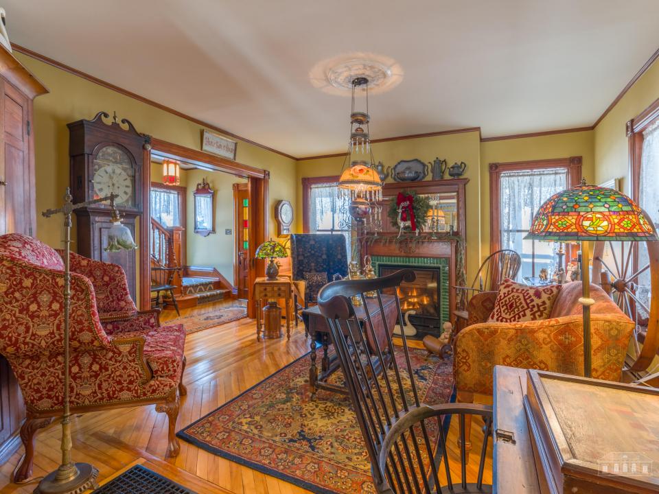 Living Room pocket door open