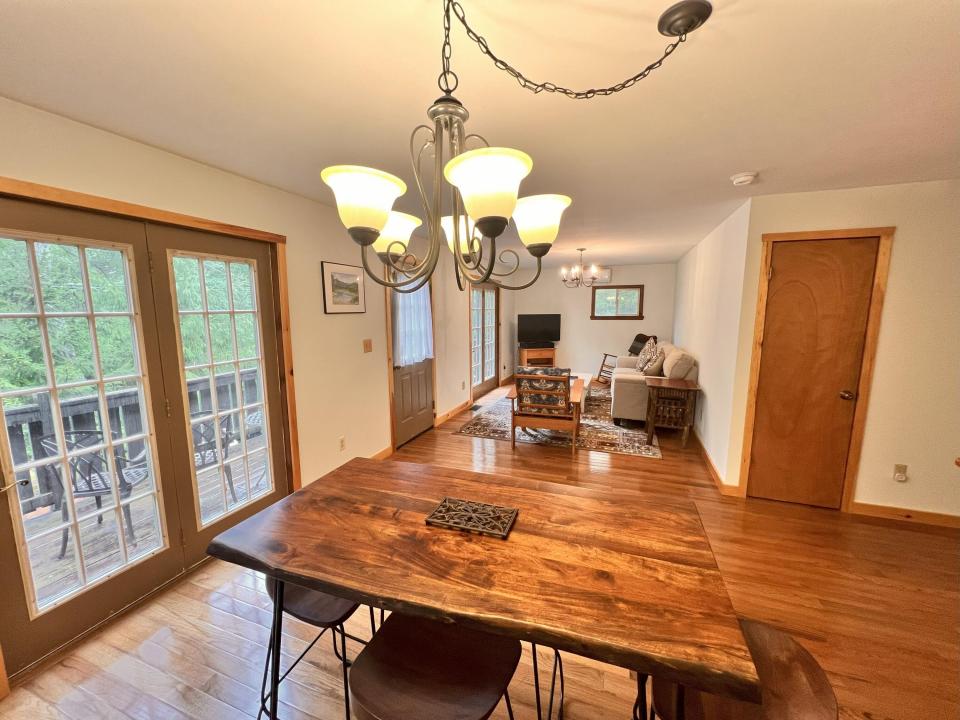 Dining Area with Chandelier