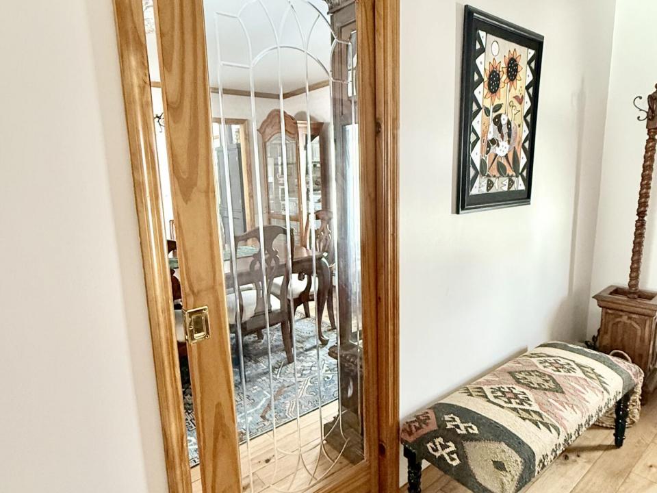 Pocket door to dining room