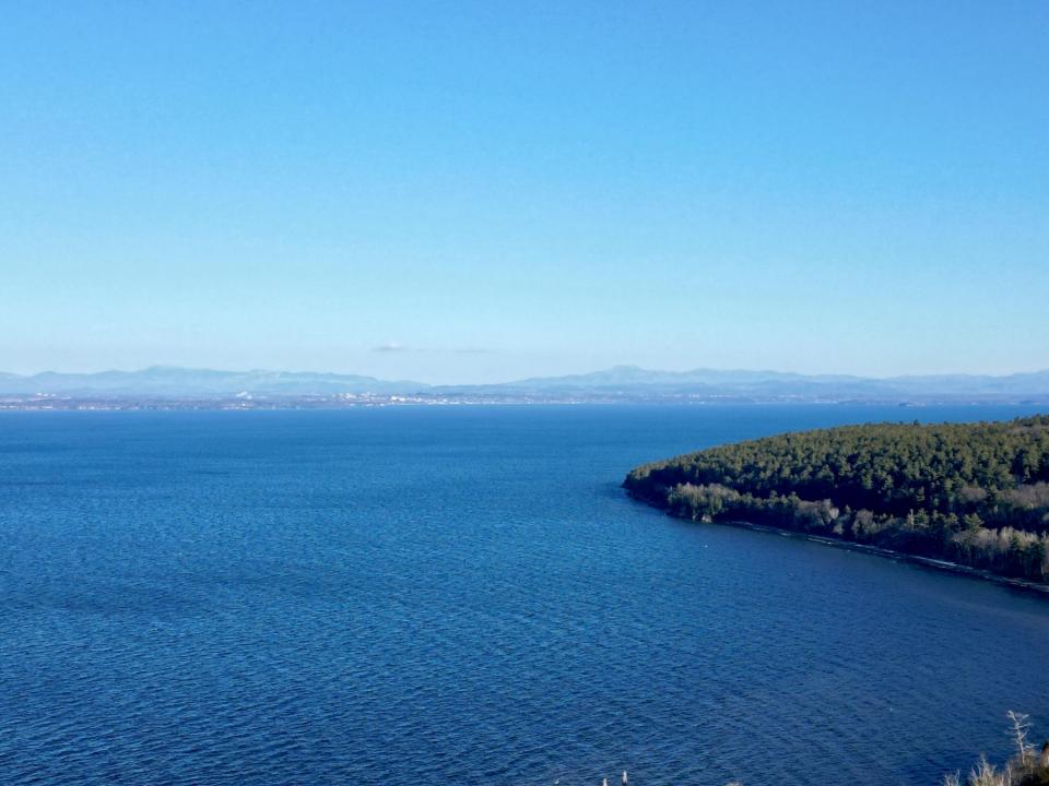 Lake and mountain views