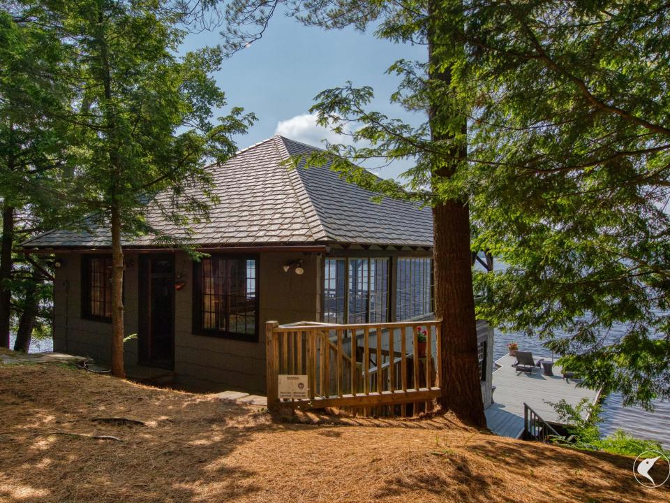 Rear, Side of boathouse