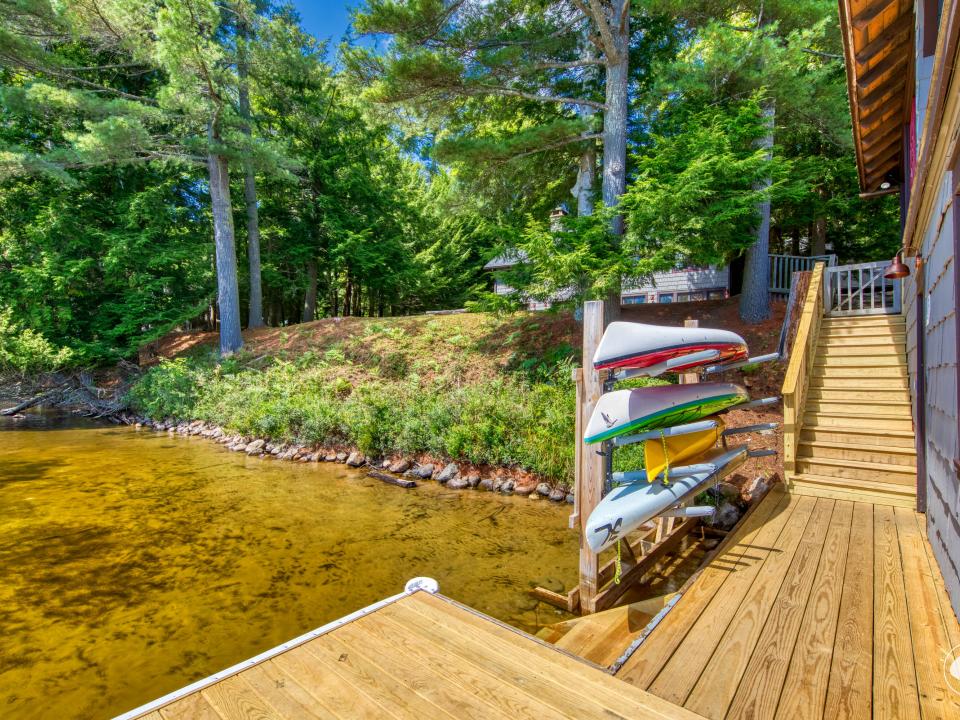 Looking back at stairs
