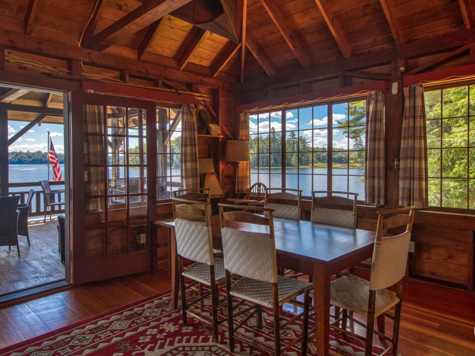 Boathouse interior looking south