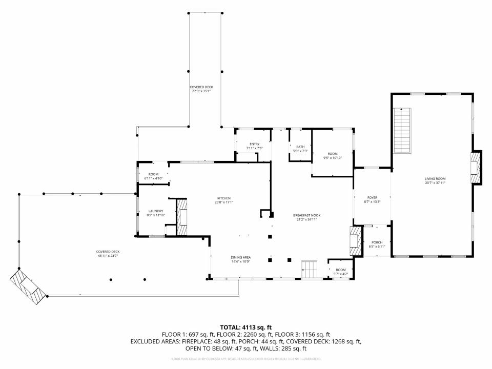 2D Floor Plan for 245 West Lake Shore Ro