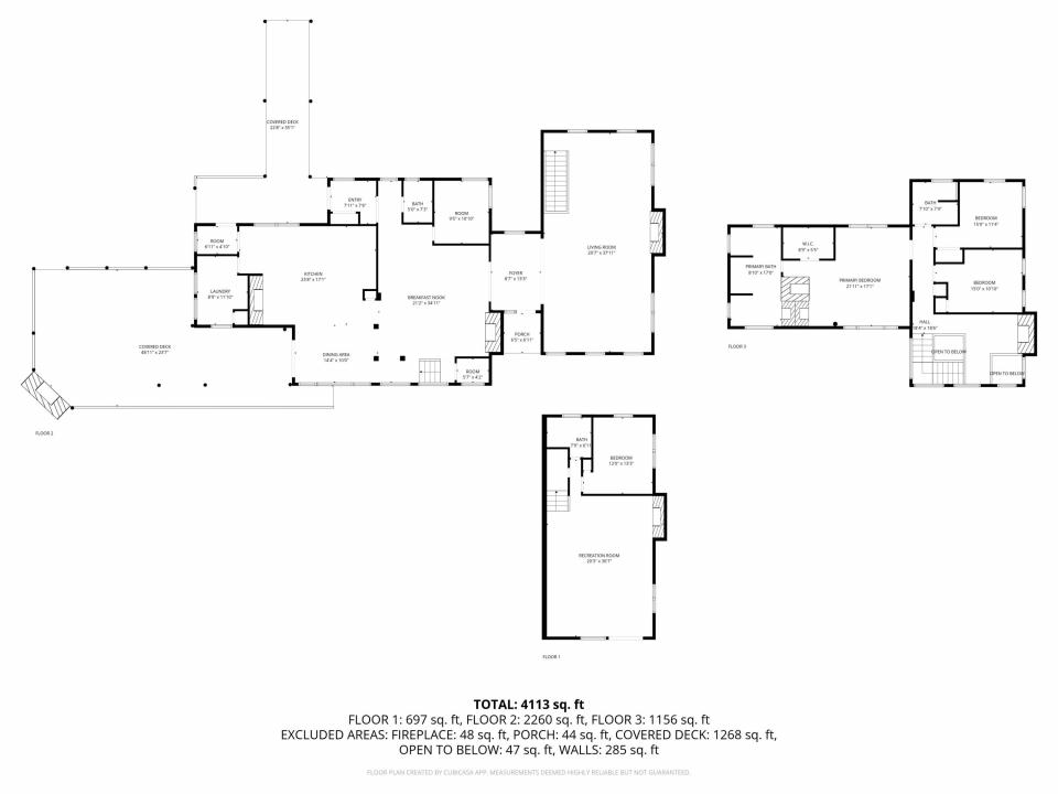 2D Floor Plan for 245 West Lake Shore Ro